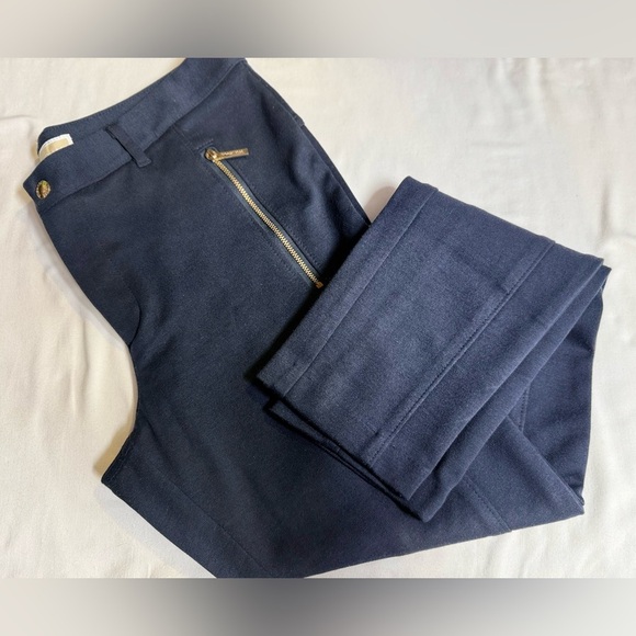 MICHAEL KORS Navy blue skinny with gold zipper accent pants size 10 - Picture 14 of 14